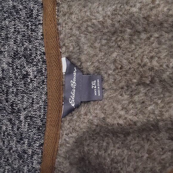 🛍Eddie Bauer‎ Mens 2XL Radiator Pullover Quarter Zip Fleece Long Sleeve Outdoor - Picture 3 of 6